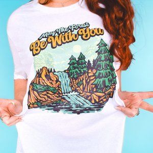 May The Forest Be With You Oversized Tee